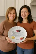 Handwritten, Customized Pie Dish - 10.5 Inch Round