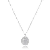 16" Necklace Sterling - Inspire Small Sterling Disc