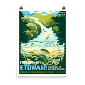 Etowah River Art Print