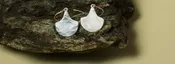 Sterling Silver Hammered Shield Earrings — Katie's Jewels
