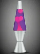14.5" Lava Lamp - Purp/Pink-Lamp