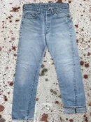 Vintage Levi 501 Super Wash Redline/Selvedge Denim Jeans w/ Great Tracks & Black Bar Tac (JYJ0726-634)