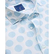 Camicia camicie punch azzurro chiaro slim comfort francese