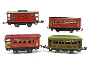 AF + Lionel Mixed Lot Of Prewar O-Gauge Tinplate (4) Including Lionel No. 807 Caboose