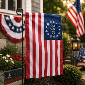13 Star Betsy Ross 250th Edition Double-Sided Garden Flag | 12"x18" | 1776-2026