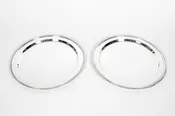 20th Century English Silver-Plated Pair of Art Deco Round Serving Trays — LA MAISON SUPREME