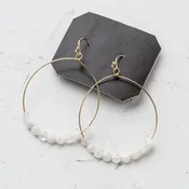 Coin Hoop Earrings