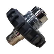 DIN SCUBA Fill Adapter to 1/4 Male NPT (No Bleed)