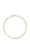 14k Linked Prong Diamond Bracelet