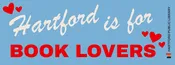 HPL Bumper Stickers "Hartford is for Books Lovers"