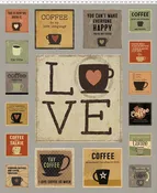 CW Yay! Coffee Digital Panel 36" Block Pewter