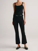 Bridget Boot High Rise Crop Jeans in Hail
