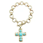 malin cross bracelet
