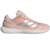 Adidas Women's Defiant Speed 2 Tennis Shoes (Blush Pink/Silver Metallic)