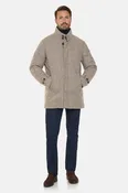 Cashmere Wool Car Coat, Sandy Herringbone