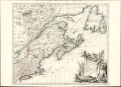 1776 Anville / Santini Map of Canada and New England