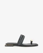 Andarna Leather Woven Toe Ring Sandal