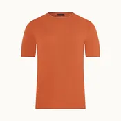 Cotton Sweater Tee Shortsleeve | Brick