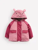 3-in-1 Shower Resistant Coat-Vintage Rose Bunny