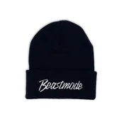 Beastmode Script Cuffed Beanie (Black/White)