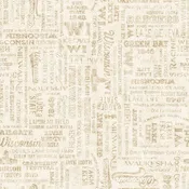 2026 All Wisconsin Shop Hop Text Tan by QT Fabrics