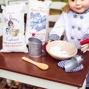 18In Doll 7 Pc Baking Tool Set And Food