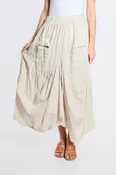 BRENNA COTTON/LINEN SKIRT