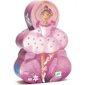 Ballerina with Flower Silhouette Puzzle