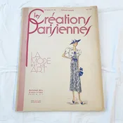 Rare Vintage May 1937 Les Creations Parisiennes Fashion Magazine
