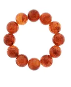 Ball Bead Bracelet - Red Brown