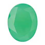 3×2 mm Oval Faceted Chrysoprase