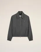 Blouson rembourré gris en laine Ami de Coeur