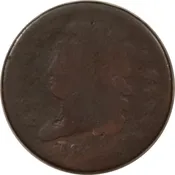 1811 CLASSIC HEAD HALF CENT, KEY-DATE - LOW GRADE FILLER BUT AUTHENTIC!