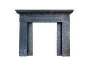 American Dark Green Marble Mantel, circa 1890.