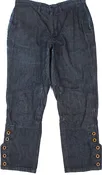 45rpm JAPAN. Indigo bakkurii Cotton Hem Buttons Denim Pants