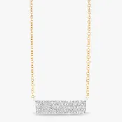 Diamond Pave Bar Pendant
