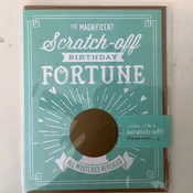 Magnificent Scratch-off Birthday Fortune Greeting Card