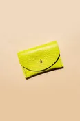 Cardholder - Chartreuse Leather