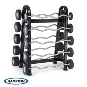 10 Bar Urethane Curl Barbell Club Pack Set (20-110 LBS IN 10 LB INCREMENTS)