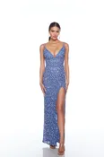 Alyce Paris 88005 Hand Beaded Deep V-Neck Sleeveless Dress