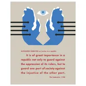 Alexander Hamilton Justice in a Republic Quote Print
