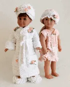 18" Dolls Bella & Bridget's Bedtime Set Crochet Pattern