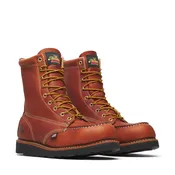 Thorogood Men's American Heritage – 8″ Tobacco Steel Moc Toe BLK Wedge
