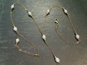 16" - 17" Pearl, Gold Filled Necklace