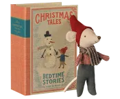 Maileg - Christmas Mouse, Baby in Book
