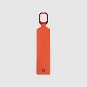 Address tag in pelle con moschettone in alluminio