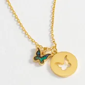 Abalone Butterfly Necklace