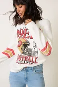 49ers Oversized Stripe Sweatshirt