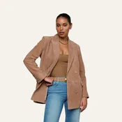 Aimee Oversized Suede Blazer