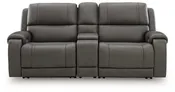 5Z - Pittson Power Reclining Sectional Loveseat with Console